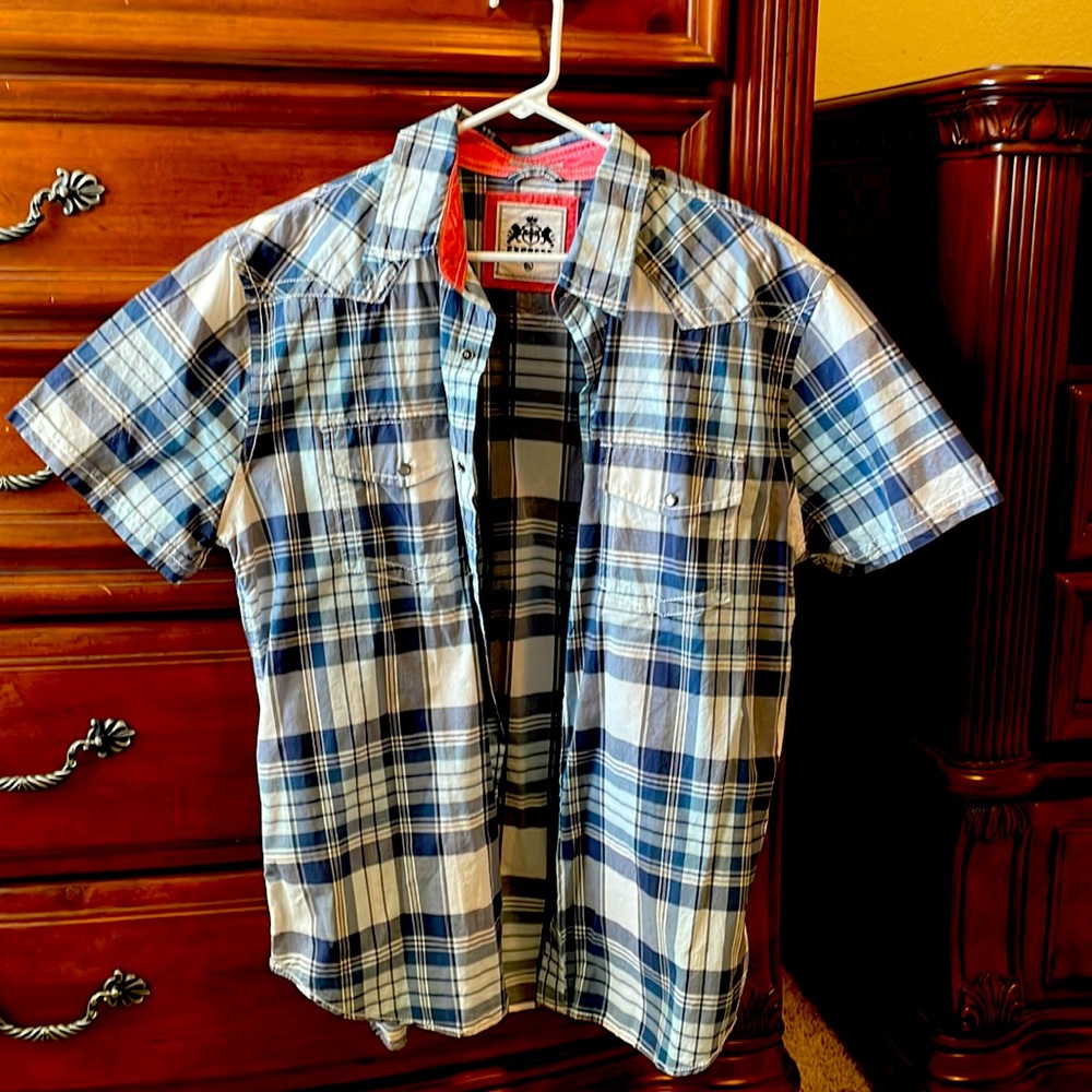 Express short sleeve button up shirt. Mens xl. Wore once.